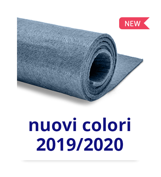 Feltro (Foglio 50x100 cm) 3 mm - Blu Tirolo